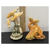 Vtg Enchantica "Verratus" & desert colored dragon