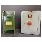 Vtg Mail box bank & Oilver combination bank