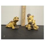 (2) small Krystonia statues #3905 Hulbert &...