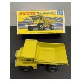 Vintage Matchbox Super Fast #28 Mack Dunp Truck