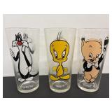 1973 Pepsi Collector Glasses Tweety, Sylvester &