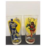 1976 Pepsi Collector Glasses Batman & Robin