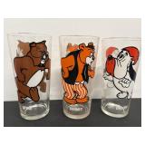1975 Pepsi Collector Glasses Droopy, Spike &