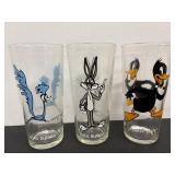 1973 Pepsi Collector Glasses Bugs, Daffy & Road