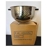 Vintage Stainless 5qt Colander