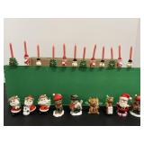 Vintage Mini Christmas Figures & Cupcake Toppers