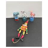 Vintage Push Pull Puppets