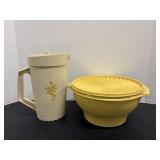 Vintage Tupperware Pitcher & Container