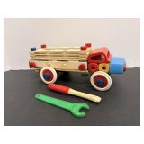 Vintage Bau Fix Wood Truck