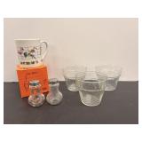 Vintage McDonald Glass Cups, S&P & Mug