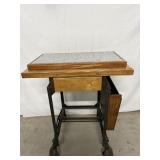 Handmade Portable Work Table 27"x18"x39"H