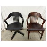 Vintage Wood Desk Chairs