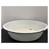 Vintage Oval Enamelware Pan 18"x13"