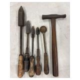Vintage Soldering Tools & Hammer