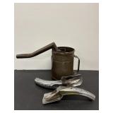 Vintage Oil Can & Spouts