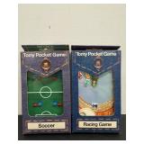 Vintage Tomy Racing & Soccer Pocket Games