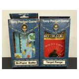 Vintage Tomy Biplane & Target Pocket Games