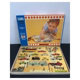 Vintage Simplex Wood Cars Play Board