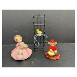Josef Original May Figurine, Tea pot Topper & Misc