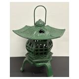 Vintage Cast Iron Pagoda Style Lantern