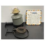 Vintage Adams & Westlake Wall Oil Lamp & Misc