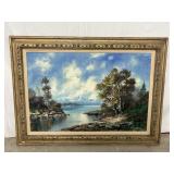 Framed Oil Painting 44"x34"