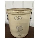 Vintage Western Stoneware 12 Gal Crock