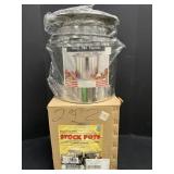 Vintage 4Pc Stainless Stock Pot Set