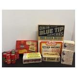 Vintage Kitchen Matches & Pop-Its
