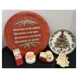 Vintage Christmas Tray & Misc