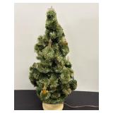 18" Vintage Lighted Christmas Tree
