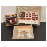 Vintage Lundby Doll House Curtains & Rocker
