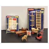 Vintage Lundby Doll House Workbench & Misc