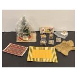 Vintage Lundby Doll House Christmas Tree & Rugs