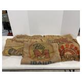 Vintage Burlap Potato Sacks