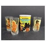 Vintage Playboy Puzzle & Naked Women Glasses