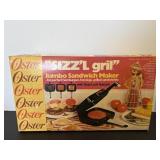 Vintage Oster Sizzl Gril unused