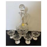 Vintage Crystal Decanter Set