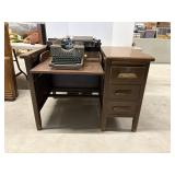 Vintage Typewriter & Desk 42"x30"x30"