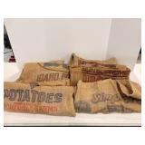 Vintage Burlap Potato Sacks