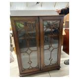 Vintage 4 Shelf Book Case missing key 34"x12"x43"
