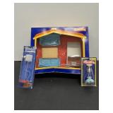Vintage Lundby Doll House Living Room & Lights