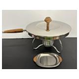 Vintage Stainless Chafing Dish 12" Dia