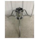 Chrome Plated Christmas Tree Stand 4." Dia