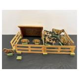 Vtg toy farm set