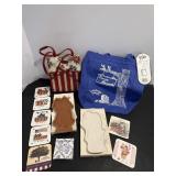 Vtg Longaberger bag & toppers tote &