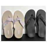 Sketchers Goga mat flip flops & Vionic flip flops