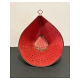 Antique primitive metalware strainer