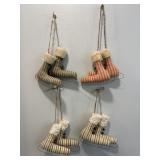 Decorative hanging ice skates