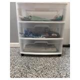 Sterlite 3 drawer organizer with gift bags,...